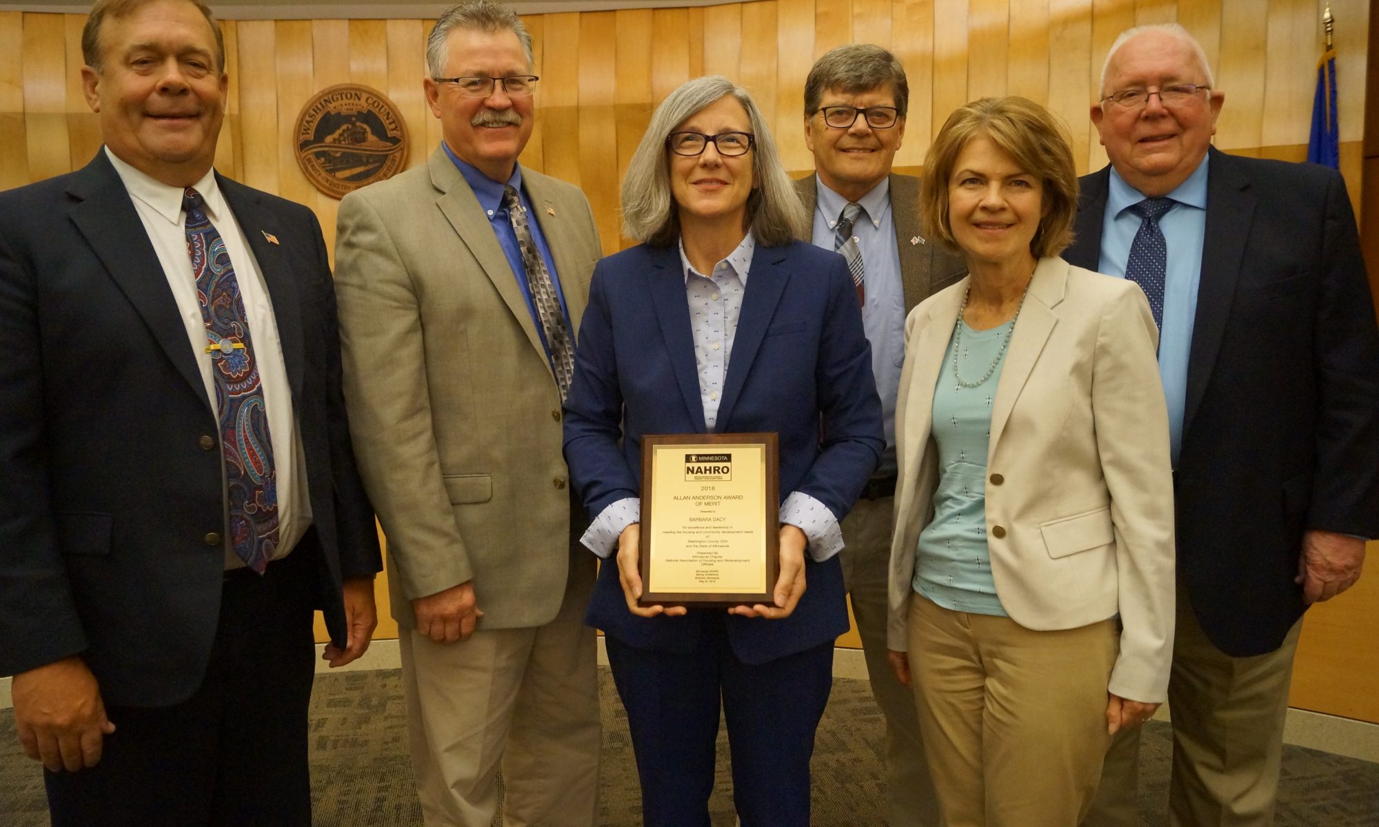 Barbara Dacy with County Board