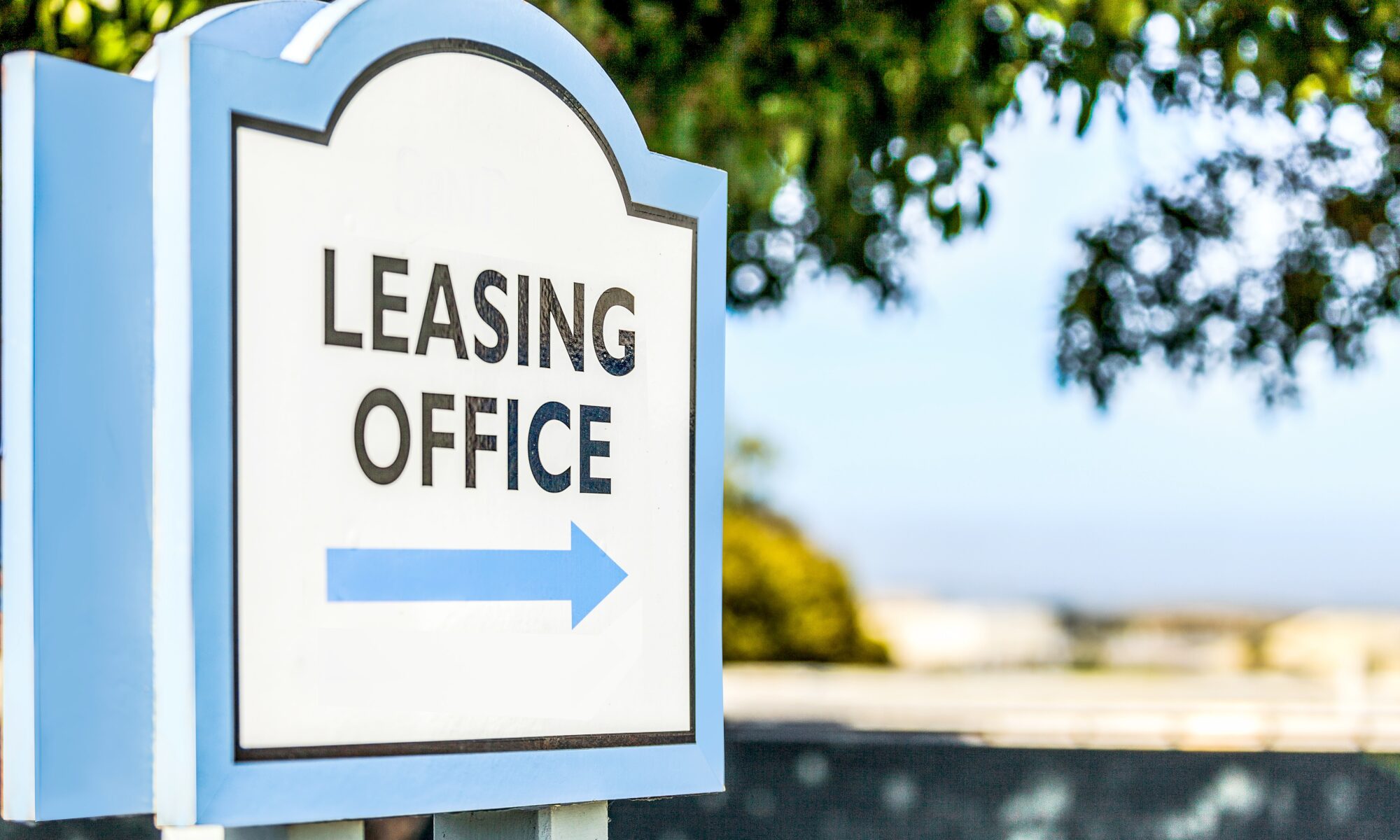 Leasing Office Sign