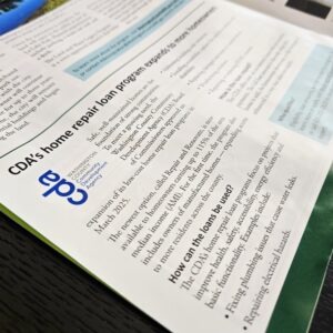 A photo of a newsletter