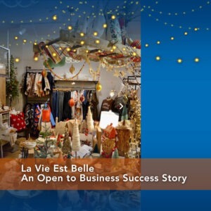 An interior of a store