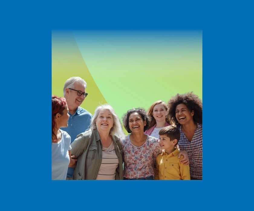 A diverse group of people